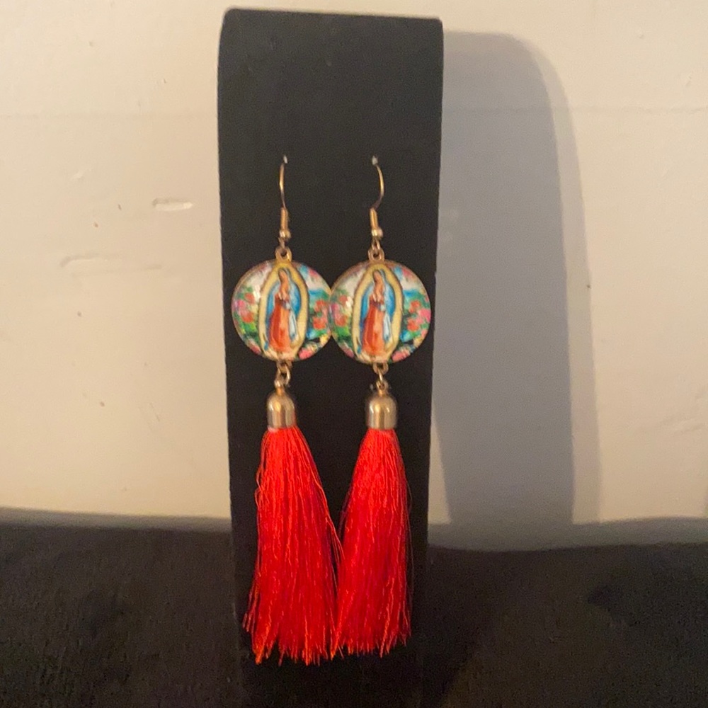 NWOT. Hand made Artisanal tassel earrings